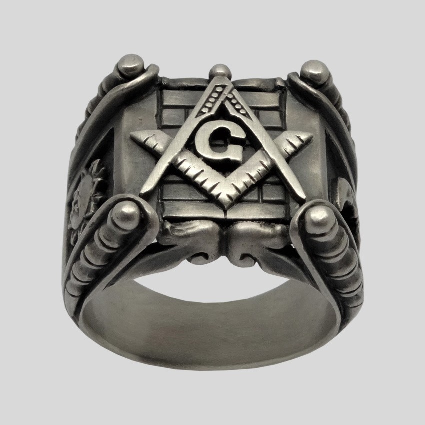 Handmade Masonic Ring Sterling Silver .925 Freemasonry | Uniqable