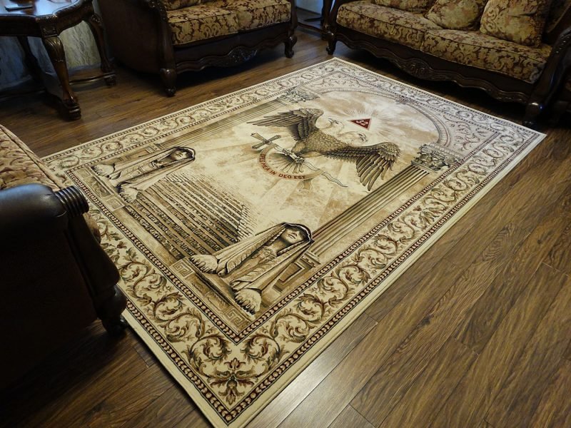 Scottish Rite Masonic Area Rug 32nd Degree » Uniqable Rings
