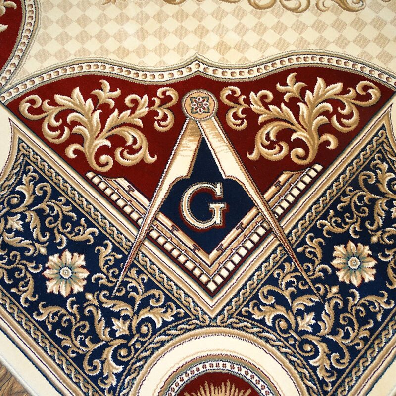 Custom MASONIC Lodge Area RUG 6'6